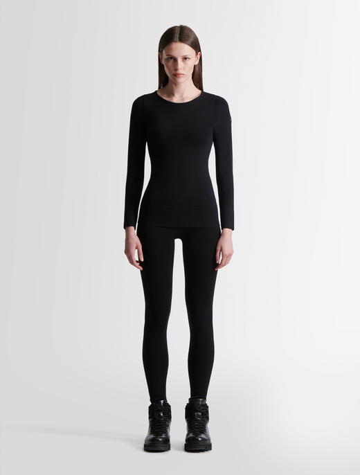 Fusalp - Troop Col Rond - Noir - 女装 - 保暖内衣 - 黑色 商品图3