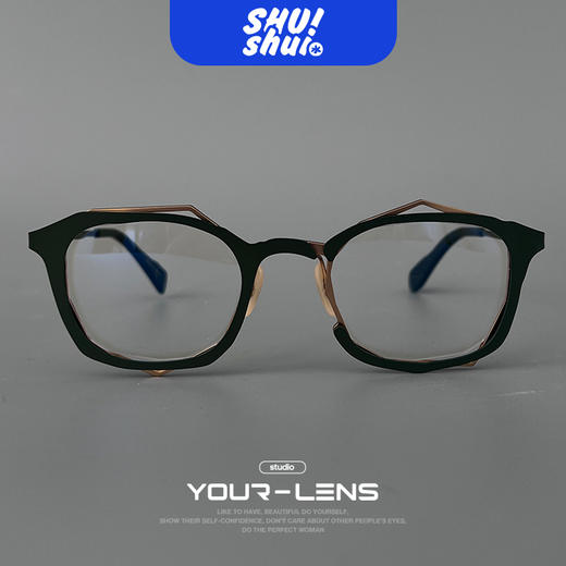 大艺术家！日系手作徐峥同款丸山正宏同款不规则钛合金眼镜框 送男朋友佳品 商品图2