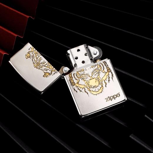 ZIPPO  打火机  磨砂深雕老虎头生肖虎  205深雕虎头 商品图2