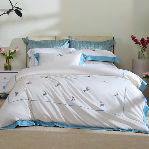 【黛富妮】100支长绒棉四件套  初见 商品图3