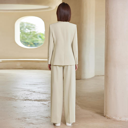 IWY/青提绿色职业装女士西装两件套装高级感通勤职场正装西服美容院23CP400 商品图4