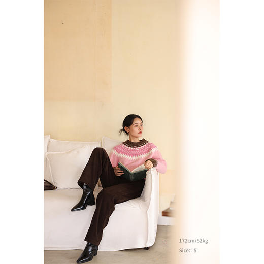 HeyDress拉绒雪尼尔阔腿裤女秋冬复古宽松显瘦垂感灯芯绒直筒裤子 商品图3