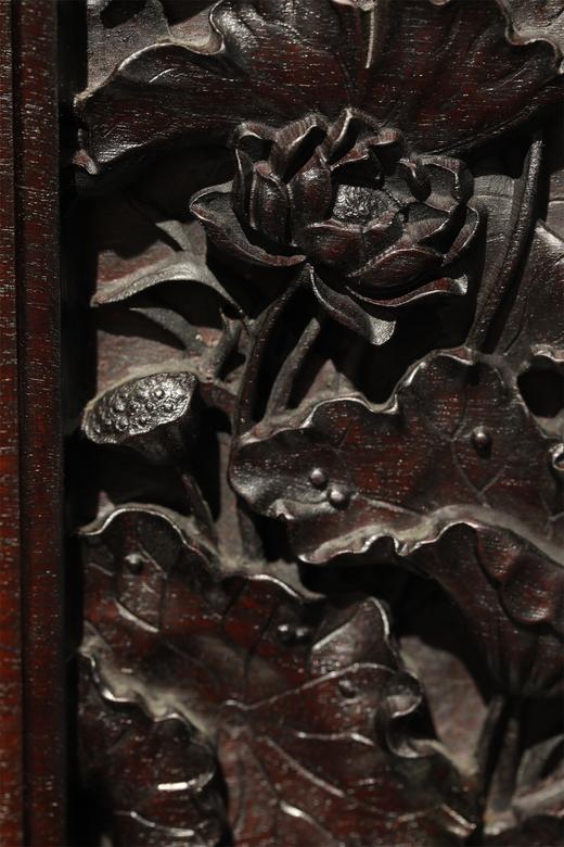 荷蟹图°明式简座插屏 商品图8