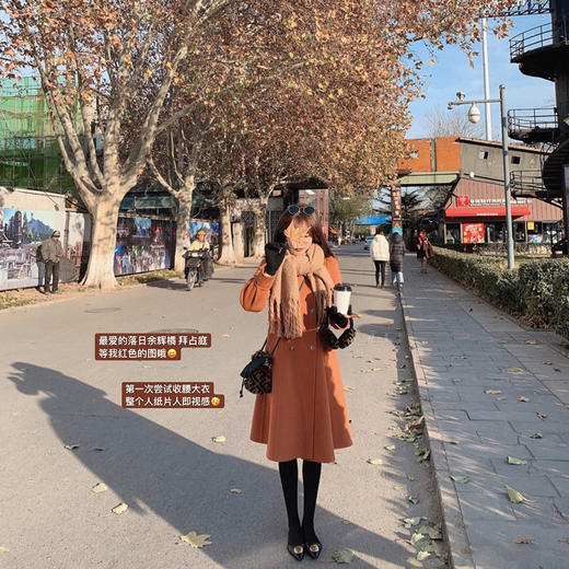 特价 可退换运费自理  XS码拜占庭往事复古宫廷fu~高支100羊毛收腰大衣 商品图0