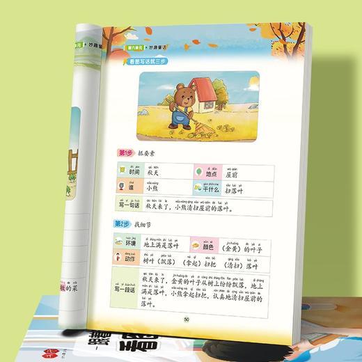 开启写作第一篇章 小学生【跟着课本学看图写话】写作入门启发思维专项训练 商品图6