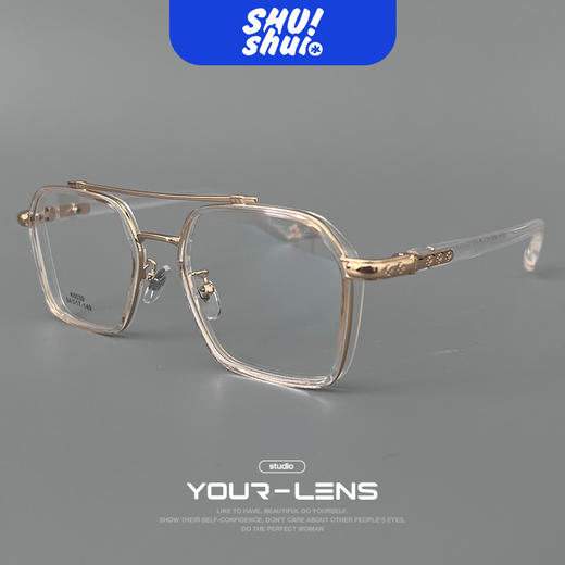 禁止怯场！飞行员双梁TR+金属高性价比眼镜框 可配变色片或太阳镜 商品图10