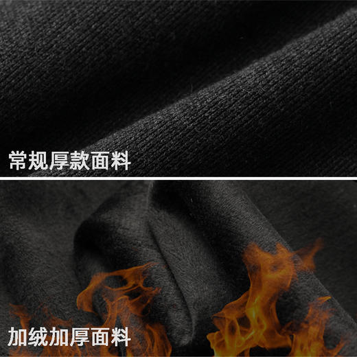 红览~2023秋冬刺绣衬衫领毛衣男士假两件加绒加厚休闲条纹针织衫JRMY1011 商品图2