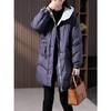 时尚连帽加厚白鸭绒羽绒服女2023冬季新款中长款小个子外套 商品缩略图3