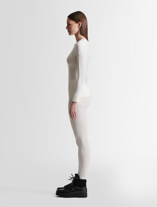 Fusalp - TROOP COL ROND - NEIGE - 女装 - 保暖内衣 - 白色 商品图6