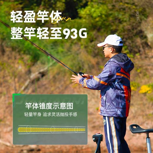 佳钓尼新款隼路亚竿虫竿单竿竞技独节高感快调枪柄富士SIC导环 商品图1