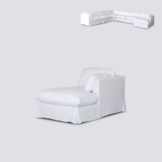 NS家居 ns furniture活套软包布艺组合沙发NSSF 5277-组合  vivi-white 商品图5
