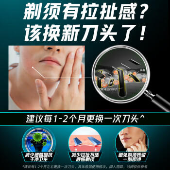 吉列剃须刀手动刮胡刀胡须锋速3经典6刀头非电动非吉利男士新手自用囤货便携德国原装进口生日礼物送男友 /个人护理 /男士剃须 /剃须刀头/刀片 商品图2