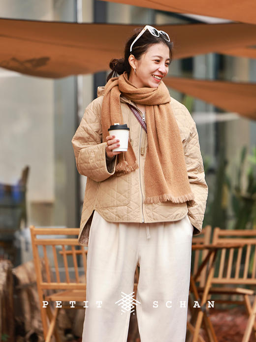 PETIT SCHAN小闪 CLO#405 status quo 别无他想 棉混纺秋冬厚款加绒加厚休闲萝卜裤 商品图2