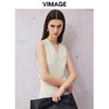 VIMAGE纬漫纪春季新款百搭马甲简约修身西装薄外套V2103730 商品缩略图3