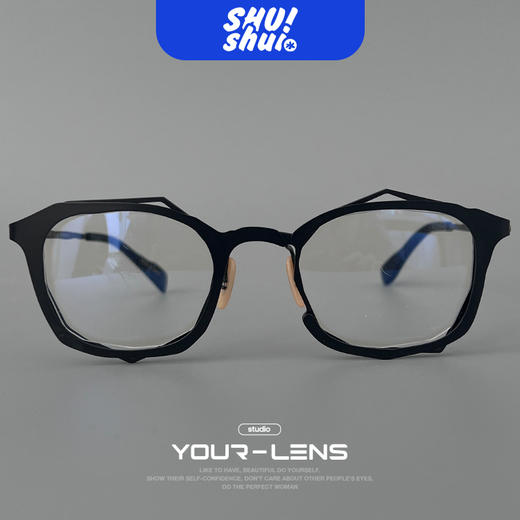 大艺术家！日系手作徐峥同款丸山正宏同款不规则钛合金眼镜框 送男朋友佳品 商品图5