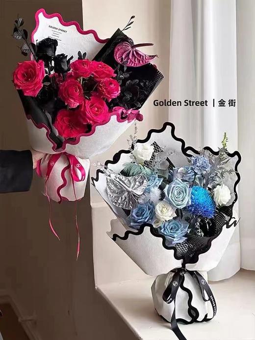 情人节新品---植绒金边纸（5张） 商品图0
