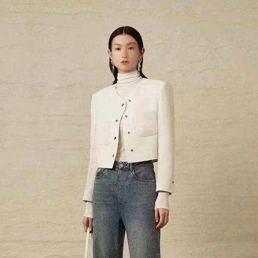 皓色绵羊毛外套上衣LZ3A60 商品图2