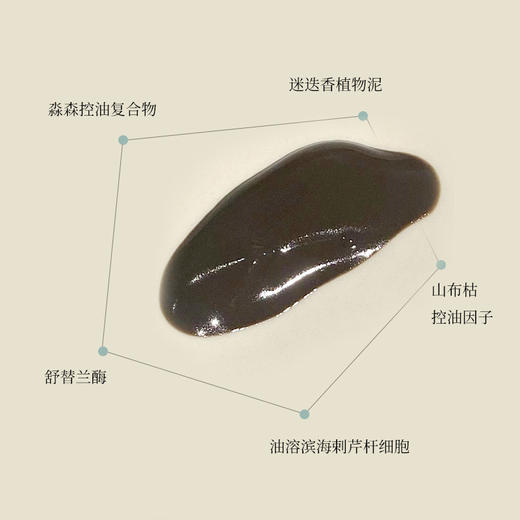 植物泥迷迭香细致干净脸面膜控油黑头出油白头祛痘修护抗污染50g 商品图1