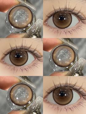 sasababy月抛美瞳 奶栗泡泡 14.5mm