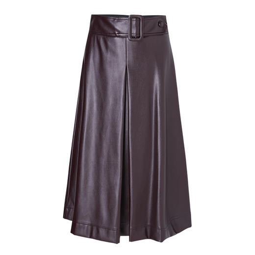 下架-EITIE爱特秋冬季新款气质包臀显瘦A版时尚百搭半身裙皮裙半裙6706407 商品图5