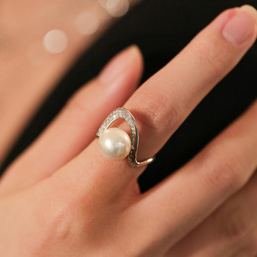 Manreya玛芮雅“心若流光”爱迪生珍珠戒指优雅大方轻奢百搭礼物 商品图3