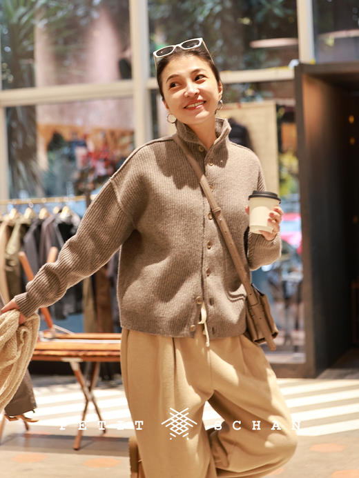 PETIT SCHAN小闪 CLO#405 status quo 别无他想 棉混纺秋冬厚款加绒加厚休闲萝卜裤 商品图1