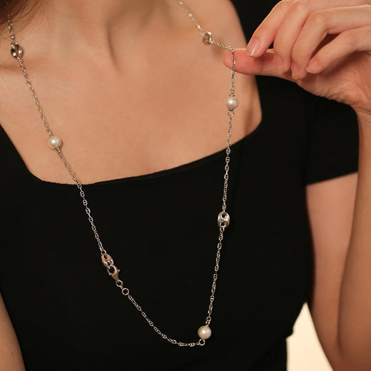 Manreya玛芮雅“曲线回廊”淡水珍珠项链 商品图6