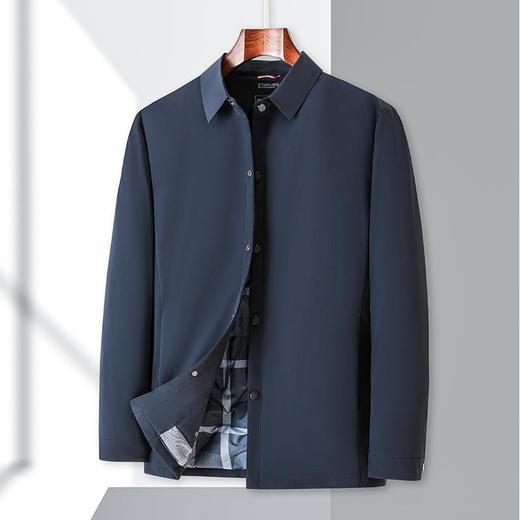 轻奢鹅绒服男士秋冬季新款翻领简约百搭保暖羽绒服男 商品图3