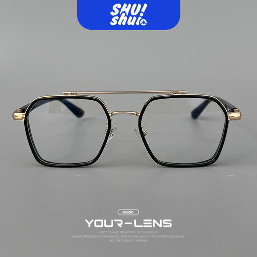 禁止怯场！飞行员双梁TR+金属高性价比眼镜框 可配变色片或太阳镜 商品图9