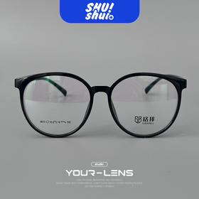 呆萌熟女！圆圆素颜眼镜框 遮脸大脸显小 TR90材质 性价比超高男女皆可