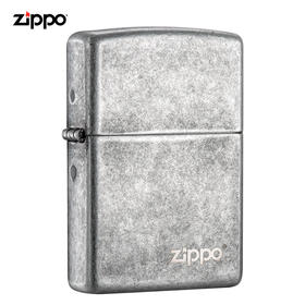 ZIPPO  打火机  煤油打火机 仿古银商标121FBZL