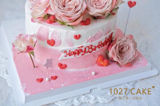 1027CAKE | 鲜花主题蛋糕 卡布奇诺玫瑰 商品图3