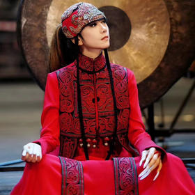 【2026惊艳喜庆杨丽萍同款 现货】穆如清风长袍连衣裙