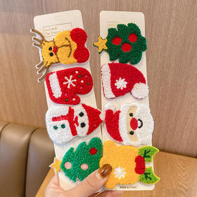 【买一送一，超可爱圣诞节发饰】圣诞节发饰可爱麋鹿发夹BB夹少女心铃铛雪花刘海夹发卡秋冬头饰品QQ