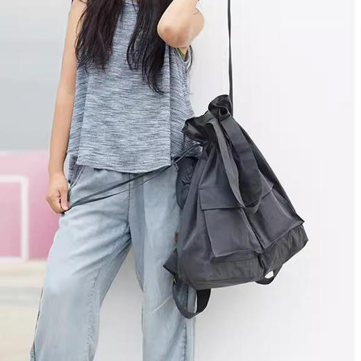 裁缝学苑AS160大容量短途旅行包纸样女轻便帆布单肩包学生双肩包书包 商品图3