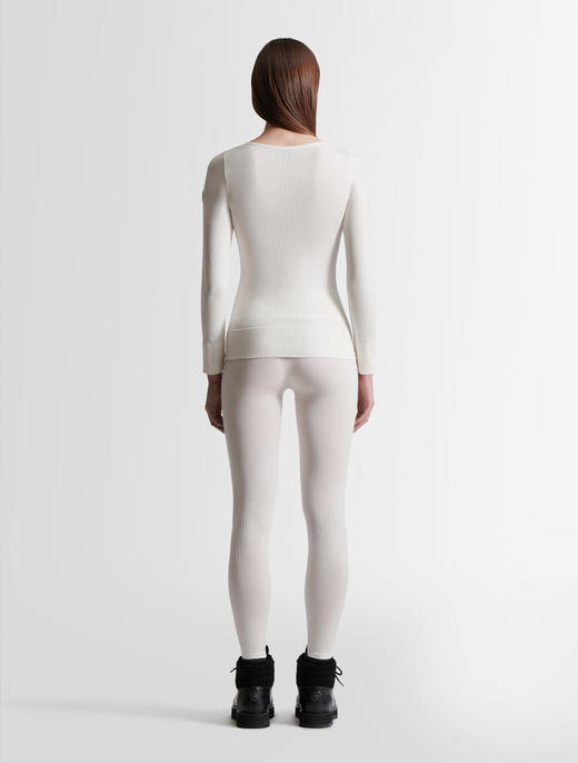 Fusalp - TROOP COL ROND - NEIGE - 女装 - 保暖内衣 - 白色 商品图3