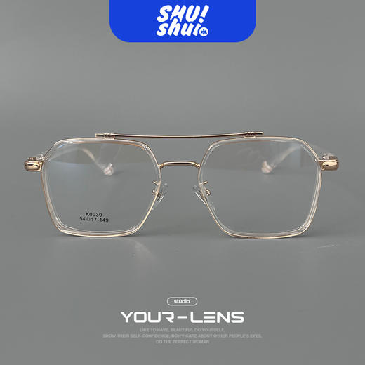 禁止怯场！飞行员双梁TR+金属高性价比眼镜框 可配变色片或太阳镜 商品图11