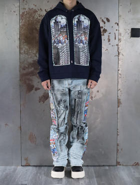 WHO DECIDES WAR｜黑色“外交官”连帽衫