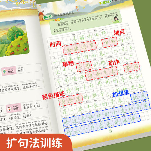 开启写作第一篇章 小学生【跟着课本学看图写话】写作入门启发思维专项训练 商品图4
