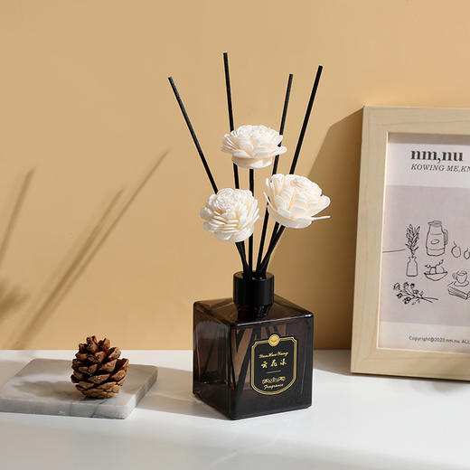 【天然香薰！温和不刺激】新款香薰空气清新剂摆件家用，卧室内持久办公室房间卫生间无火香薰，环保干花藤条 商品图1