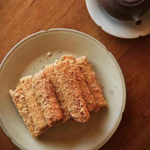 椰蓉手工蛋卷休闲零食酥脆甜而不腻年货下午茶180g/盒 商品图2