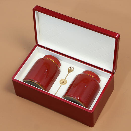 知味烤漆【中双瓷罐•红】188元一套/一件8套 商品图1