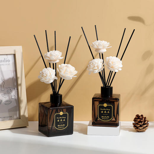 【天然香薰！温和不刺激】新款香薰空气清新剂摆件家用，卧室内持久办公室房间卫生间无火香薰，环保干花藤条 商品图0