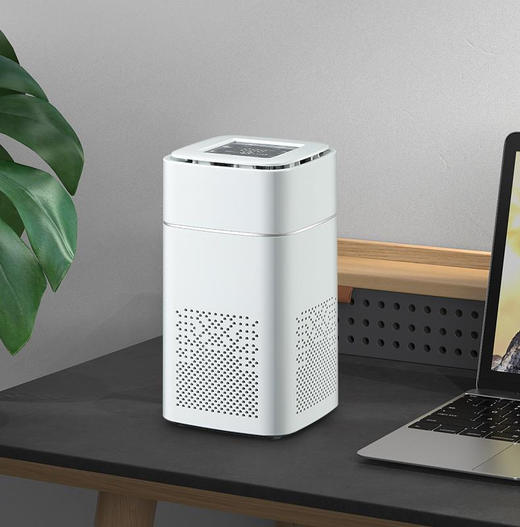【去除有害物质！家用空气净化器】USB桌面  室内小型便携式负离子净化器智能款四面进风 商品图2