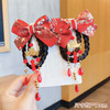 【新年款中国风，儿童古风发夹可爱加倍】中国风宝宝假发辫子，布艺包边不伤发，儿童古风发夹蝴蝶结发饰汉服头饰 商品缩略图4