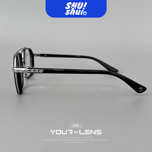 禁止怯场！飞行员双梁TR+金属高性价比眼镜框 可配变色片或太阳镜 商品图8