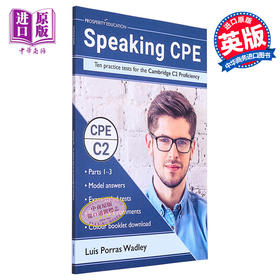 预售 【中商原版】Speaking CPE 10 practice tests Cambridge C2 Proficiency 口语提升 剑桥CPE考试C2等级10套模拟练习测试 2022
