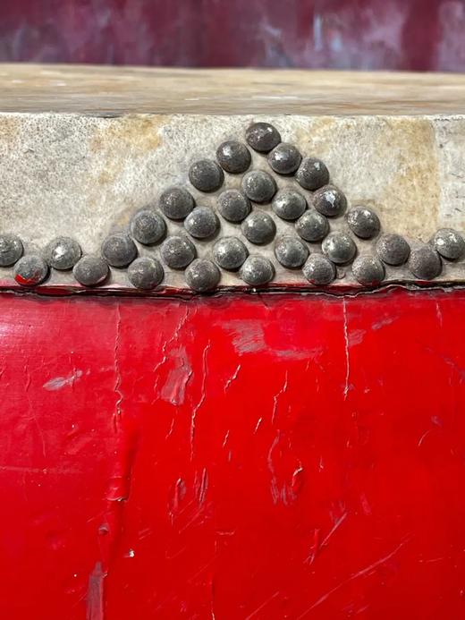 髹红漆牛皮面大鼓，顺丰包邮 商品图6