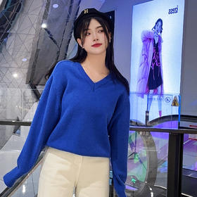 106WSV领基础毛织上衣31016（蓝） 冬季 306064032105