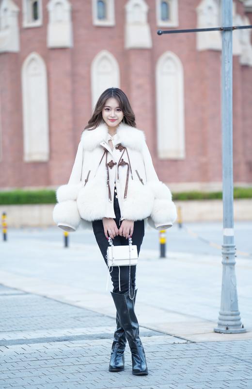 臣禾【新中式皮草】【90白鹅绒+狐狸毛】短款外套 9234070383  商品图3